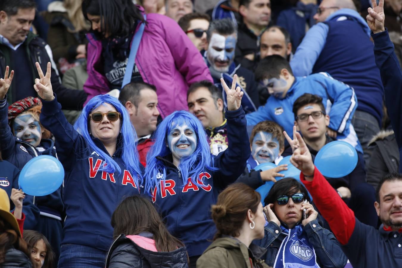 La afición vallisoletana disfruta en la final de la Copa del Rey de rugby