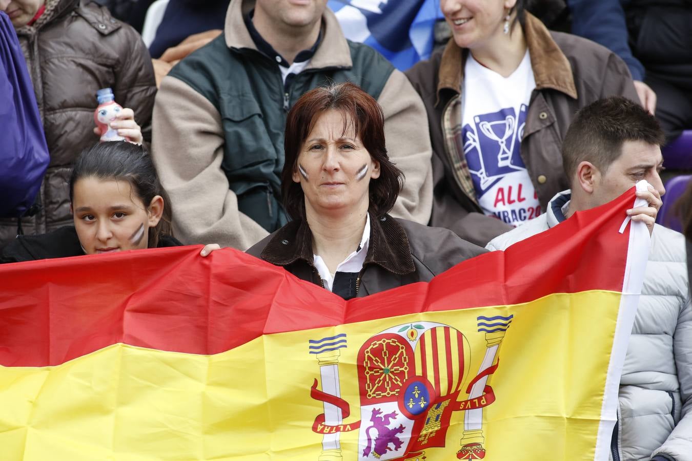 La afición vallisoletana disfruta en la final de la Copa del Rey de rugby