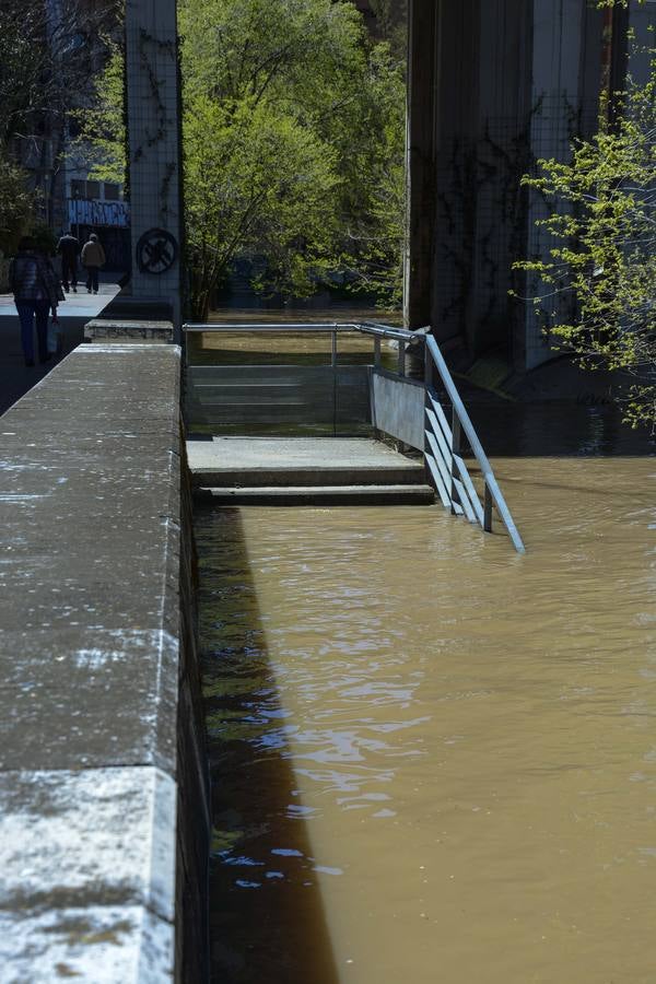 Crecida del Pisuerga a su paso por Valladolid (2/2)