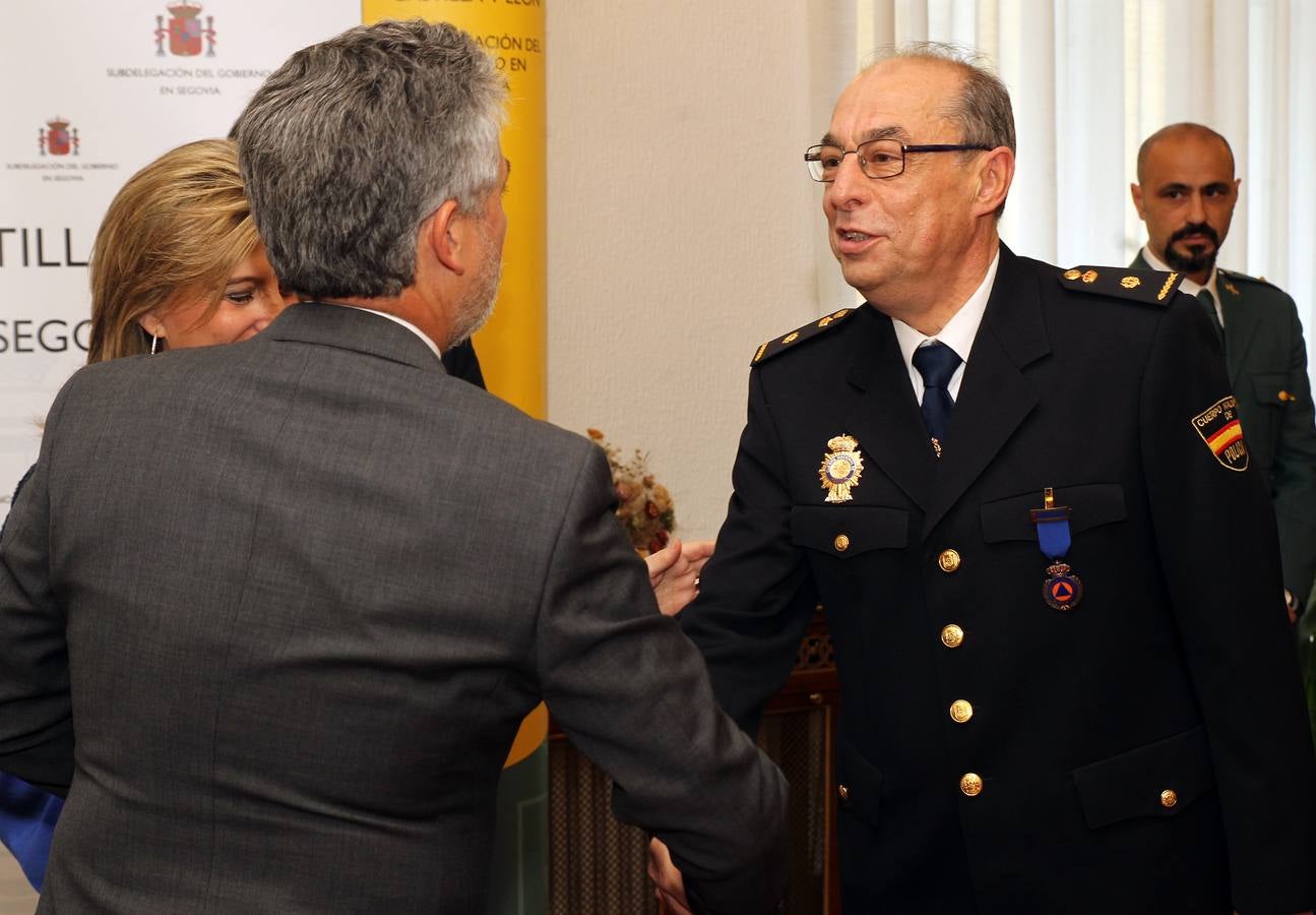 Entrega de distinciones a miembros de los cuerpos de Seguridad de Segovia