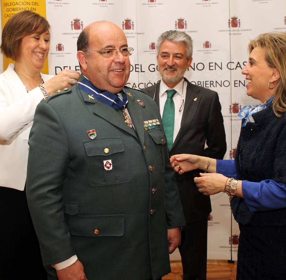 Entrega de distinciones a miembros de los cuerpos de Seguridad de Segovia