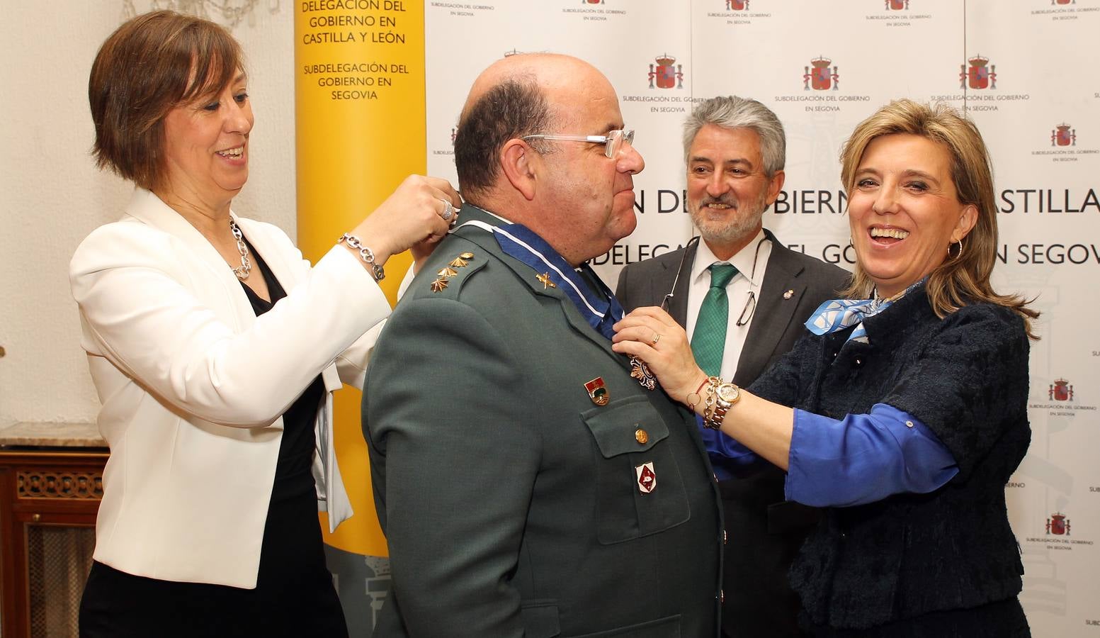 Entrega de distinciones a miembros de los cuerpos de Seguridad de Segovia