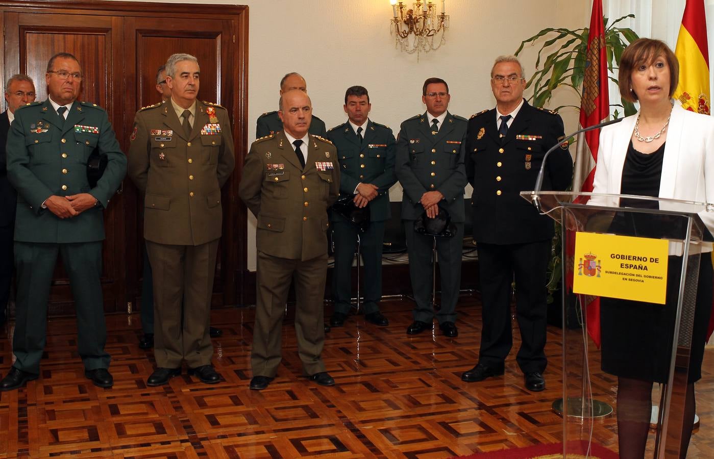 Entrega de distinciones a miembros de los cuerpos de Seguridad de Segovia