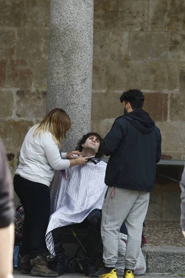 Segundo día de rodaje de la serie de televisión 'Still Star Crossed' en Salamanca
