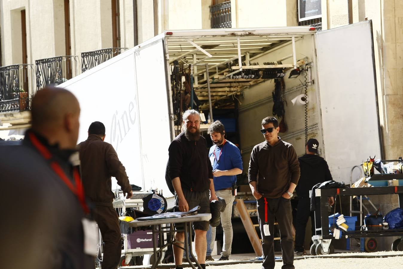 Segundo día de rodaje de la serie de televisión 'Still Star Crossed' en Salamanca