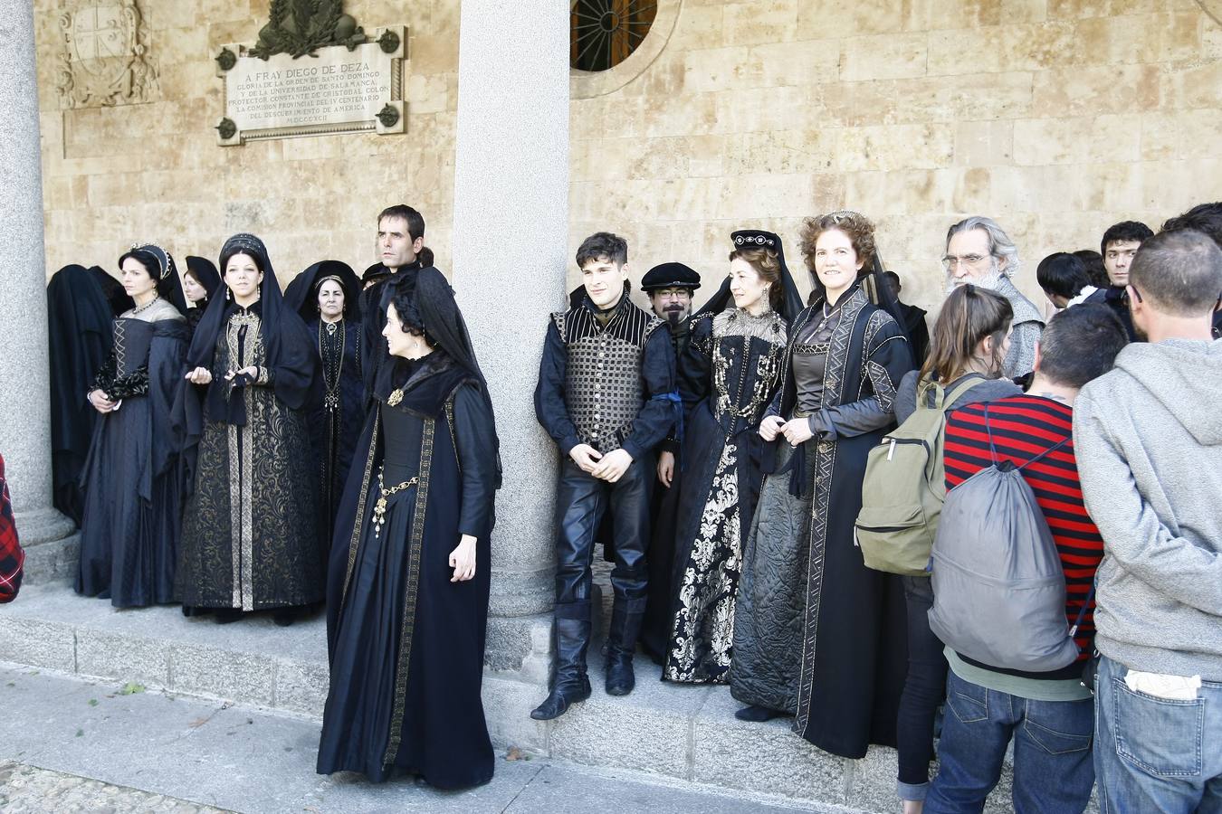 Segundo día de rodaje de la serie de televisión 'Still Star Crossed' en Salamanca
