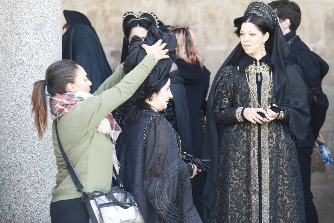 Segundo día de rodaje de la serie de televisión 'Still Star Crossed' en Salamanca