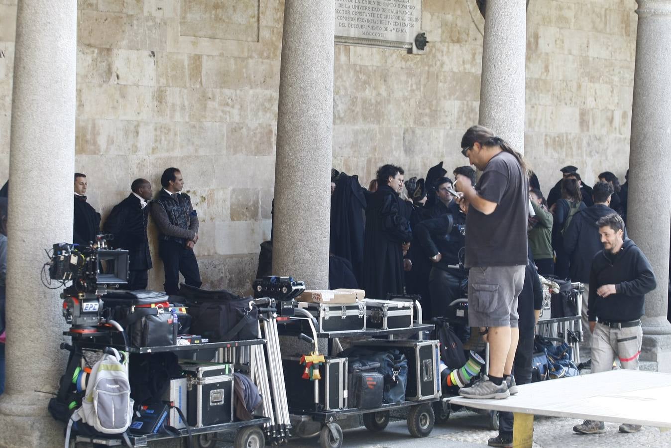 Segundo día de rodaje de la serie de televisión 'Still Star Crossed' en Salamanca