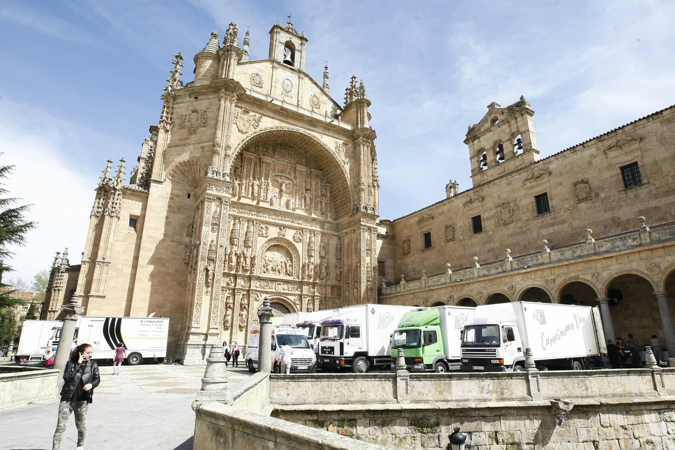 Segundo día de rodaje de la serie de televisión 'Still Star Crossed' en Salamanca