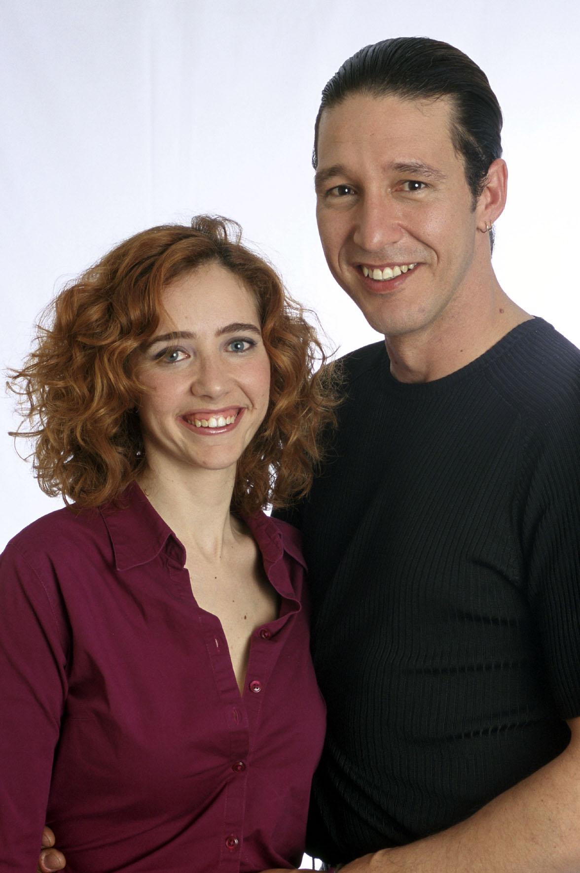 Nabor Oliveres y Amneris Caralt. Novios.