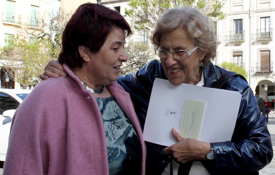 Visita de Manuela Carmena a Segovia