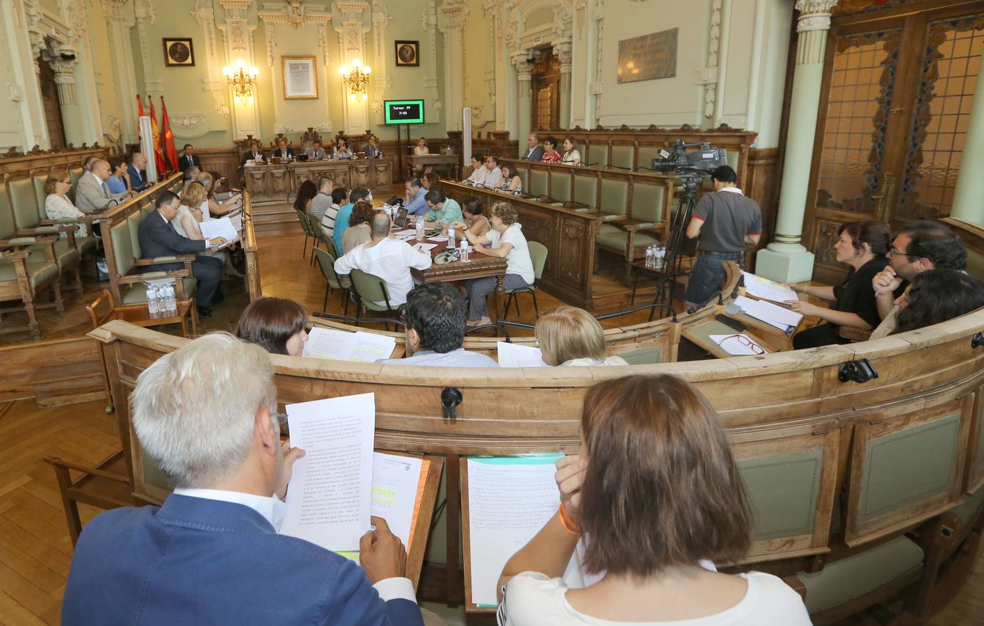 01.07.15 Primer Pleno de la nueva corporación en el Ayuntamiento de Valladolid.