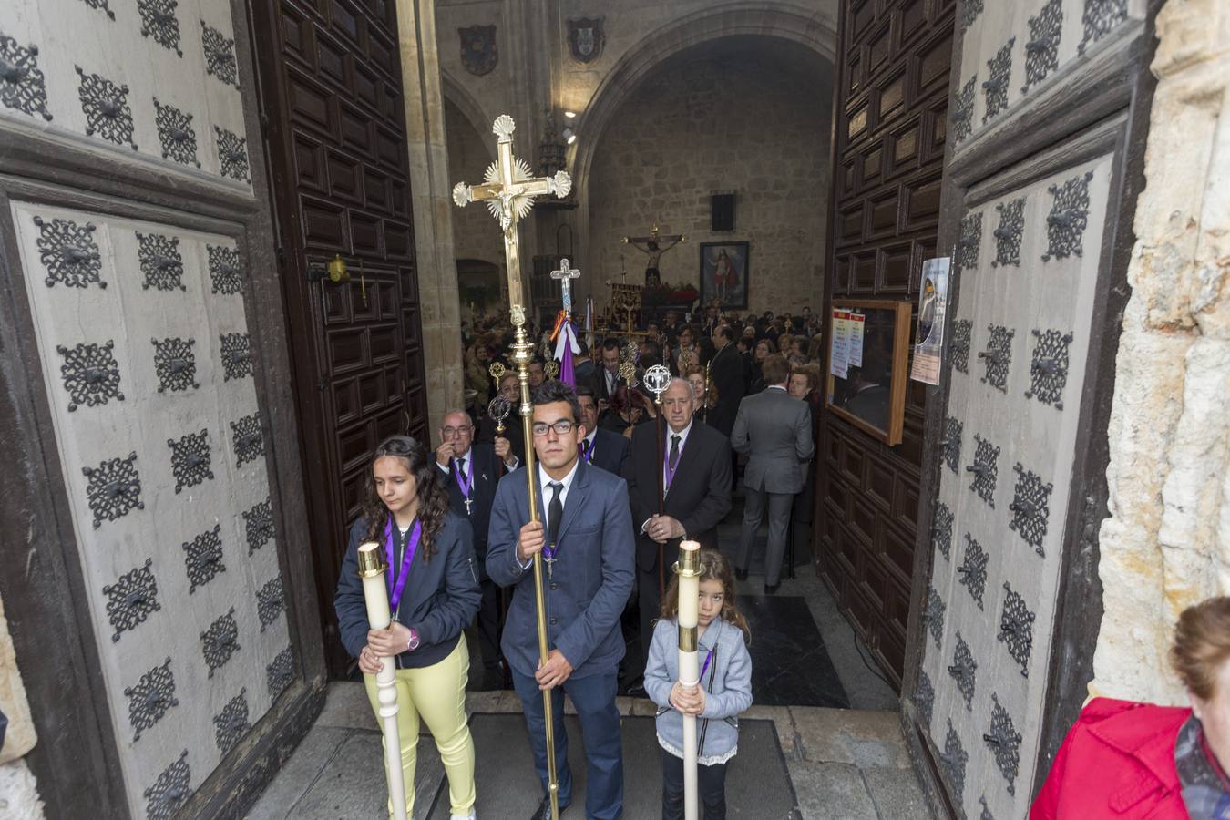 Procesión del Cristo de los Milagros celebrada en Salamanca