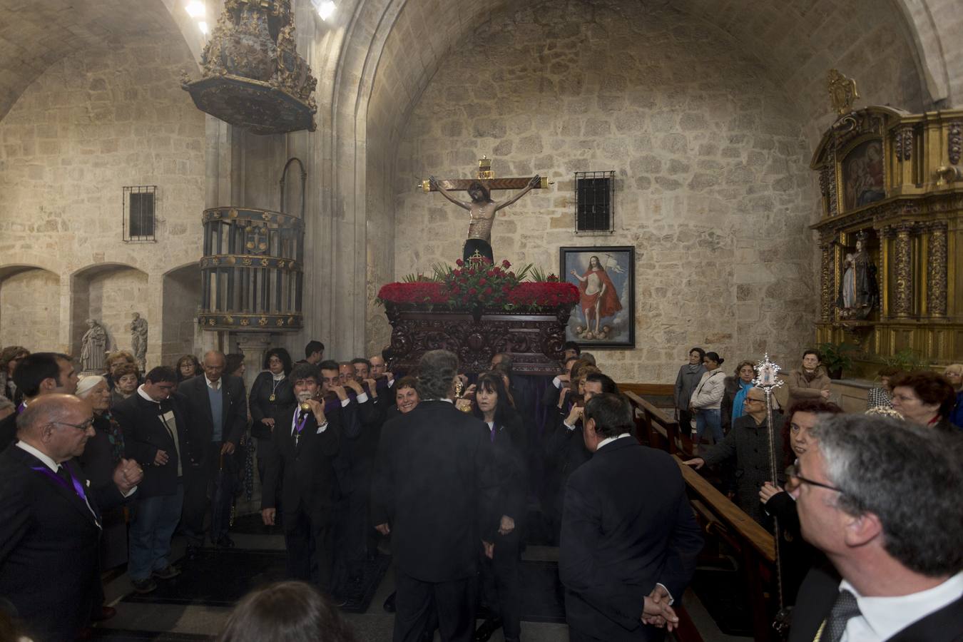 Procesión del Cristo de los Milagros celebrada en Salamanca