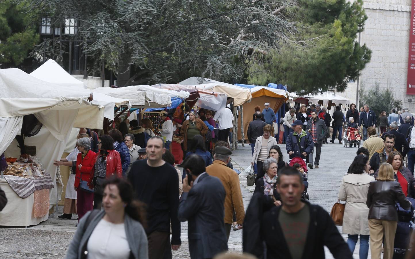 Mercado castellano de San Pedro Regalado en la plaza de San Pablo (1/2)