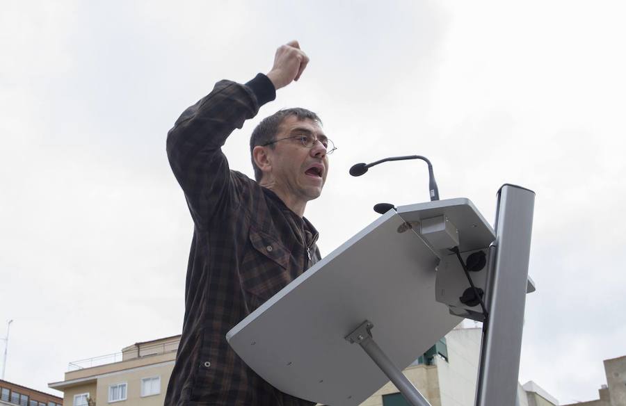 Juan Carlos Monedero inicia la precampaña en Salamanca