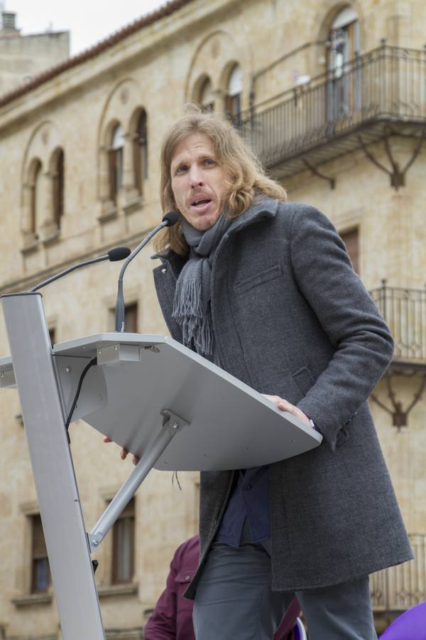 Juan Carlos Monedero inicia la precampaña en Salamanca