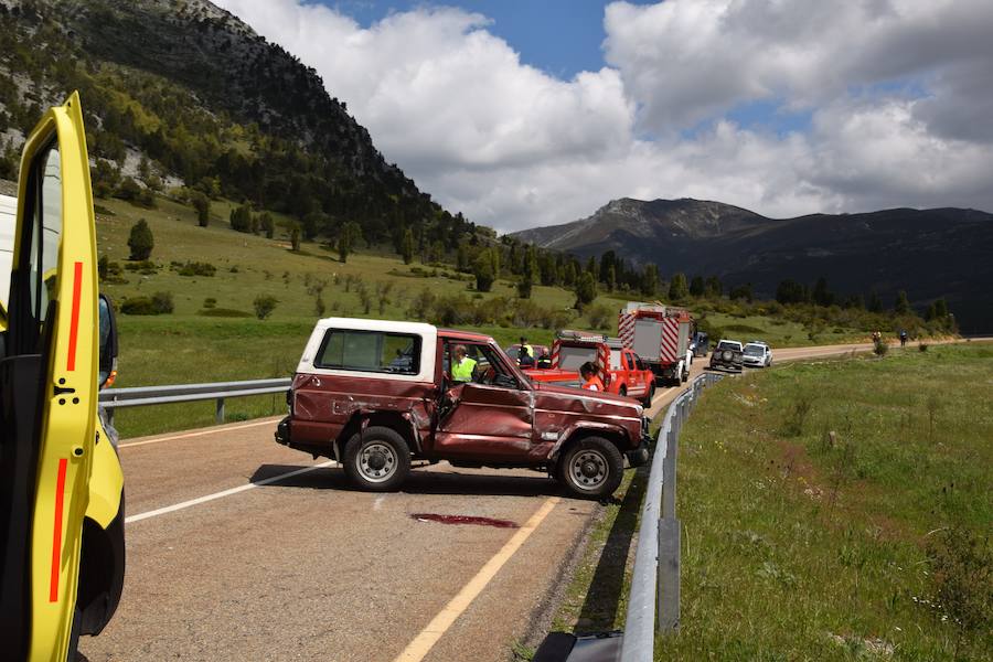 Accidente de un todoterreno entre Velilla y Guardo