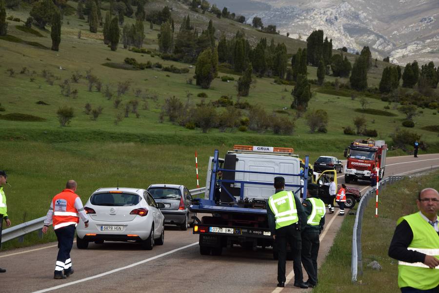 Accidente de un todoterreno entre Velilla y Guardo