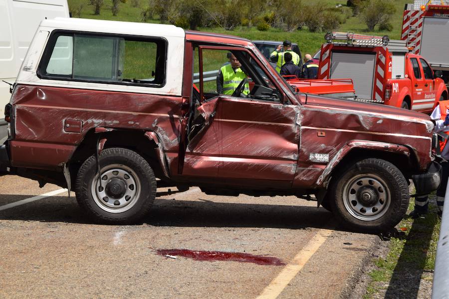 Accidente de un todoterreno entre Velilla y Guardo
