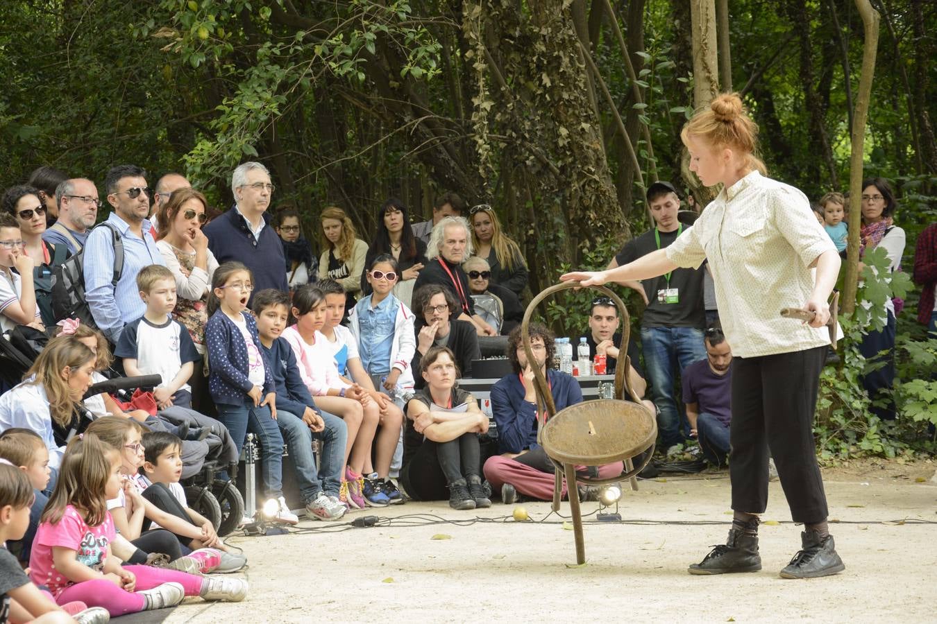 Actuación de Cirque Barbette en el Campo Grande.