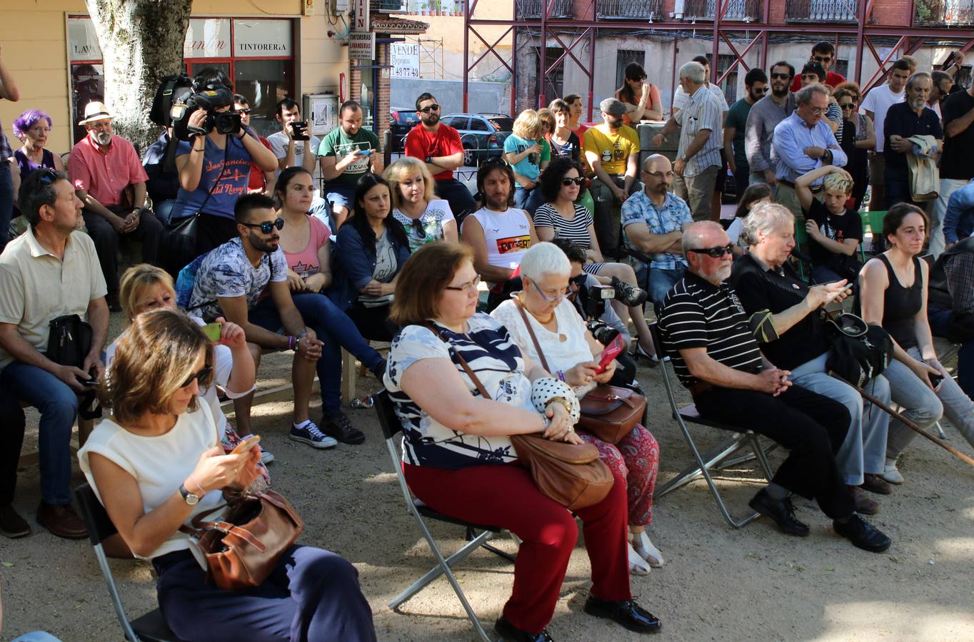 Juan Carlos Monedero participa en un acto de precampaña en Segovia