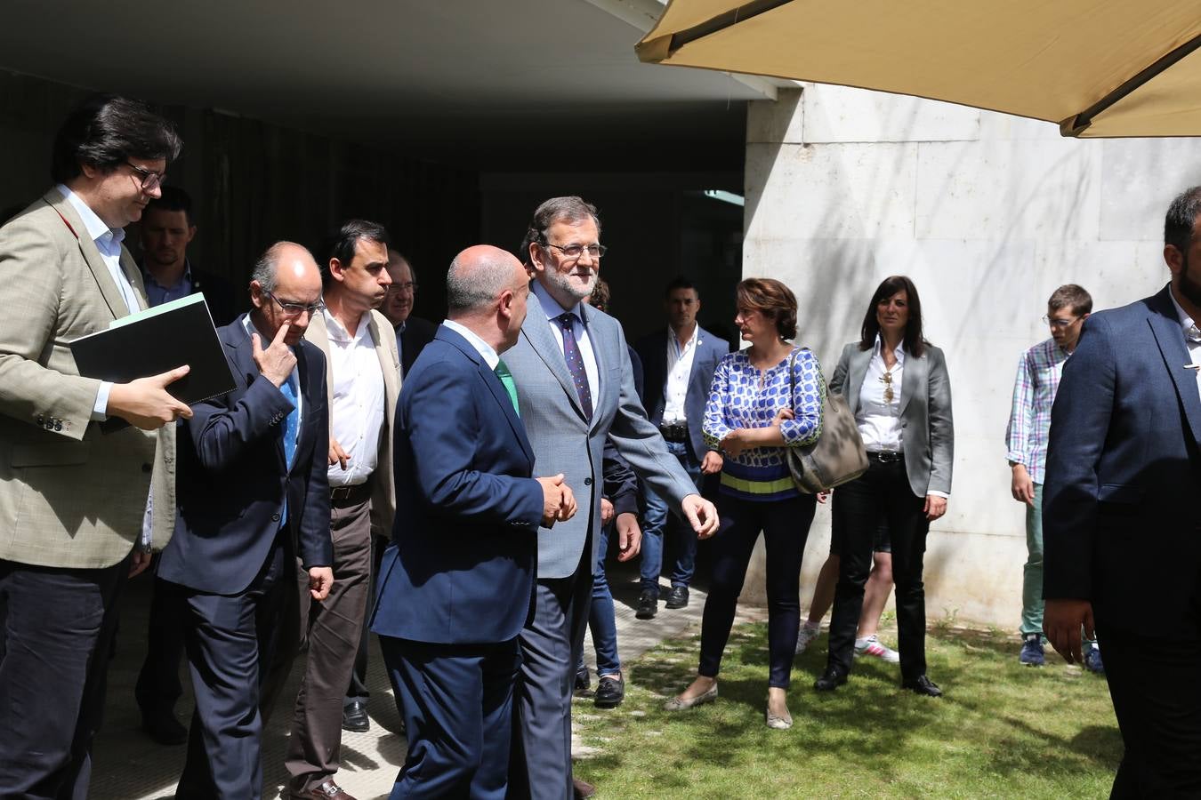 Mariano Rajoy visita la sede de Asprodes en Salamanca