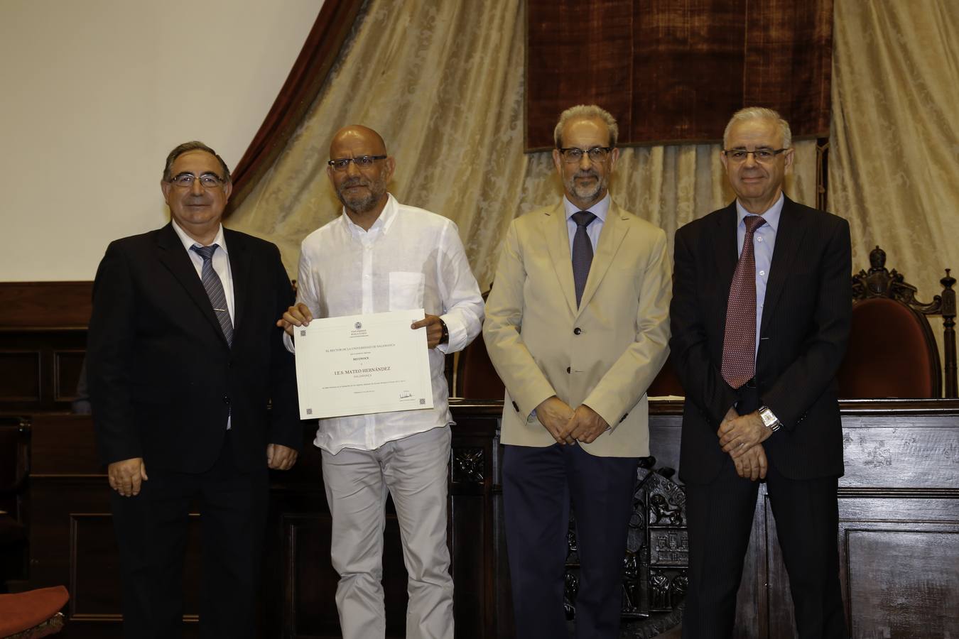 La Universidad de Salamanca premia a los mejores alumnos en la Selectividad