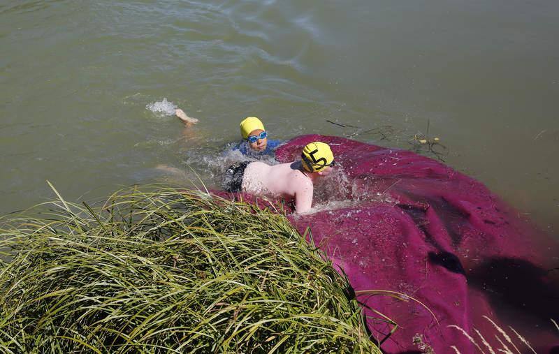 II Travesia a nado en el Canal de Castilla y Casas del Rey en Paredes de Nava