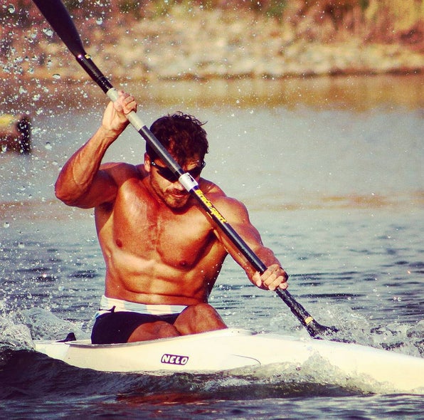 El palista argentino, Rubén Rézola.