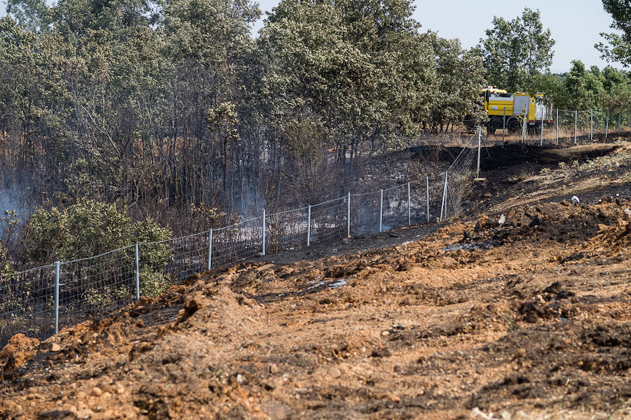 Incendio de un camión en la provincia de León