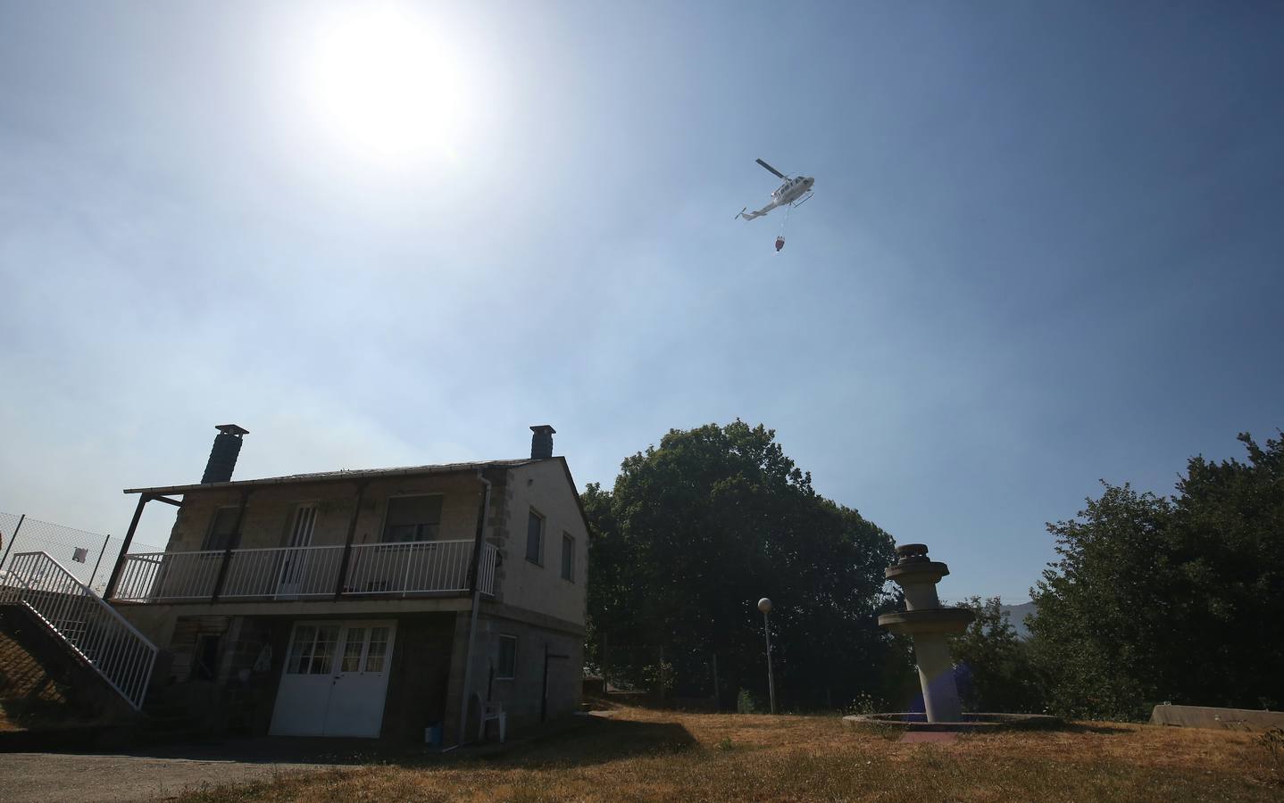 Incendio en la localidad leonesa de Fabero