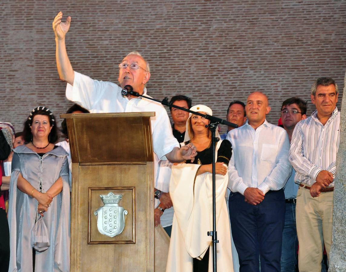 15.08.13 Durante del pregón de la Feria Renacentista en Medina del Campo.