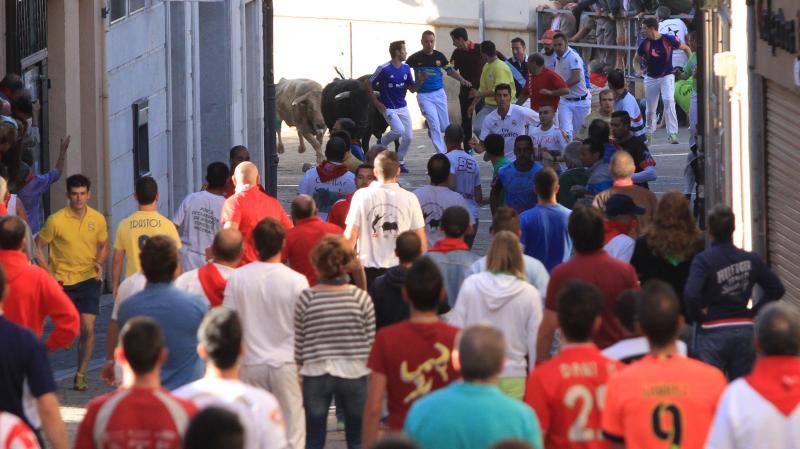Tercer encierro en las fiestas de la Virgen del Rosario en Cuéllar