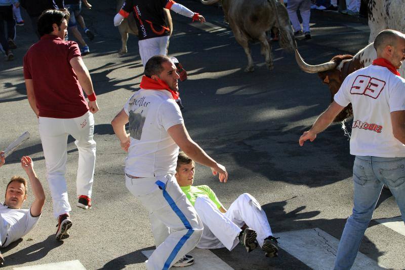 Tercer encierro en las fiestas de la Virgen del Rosario en Cuéllar