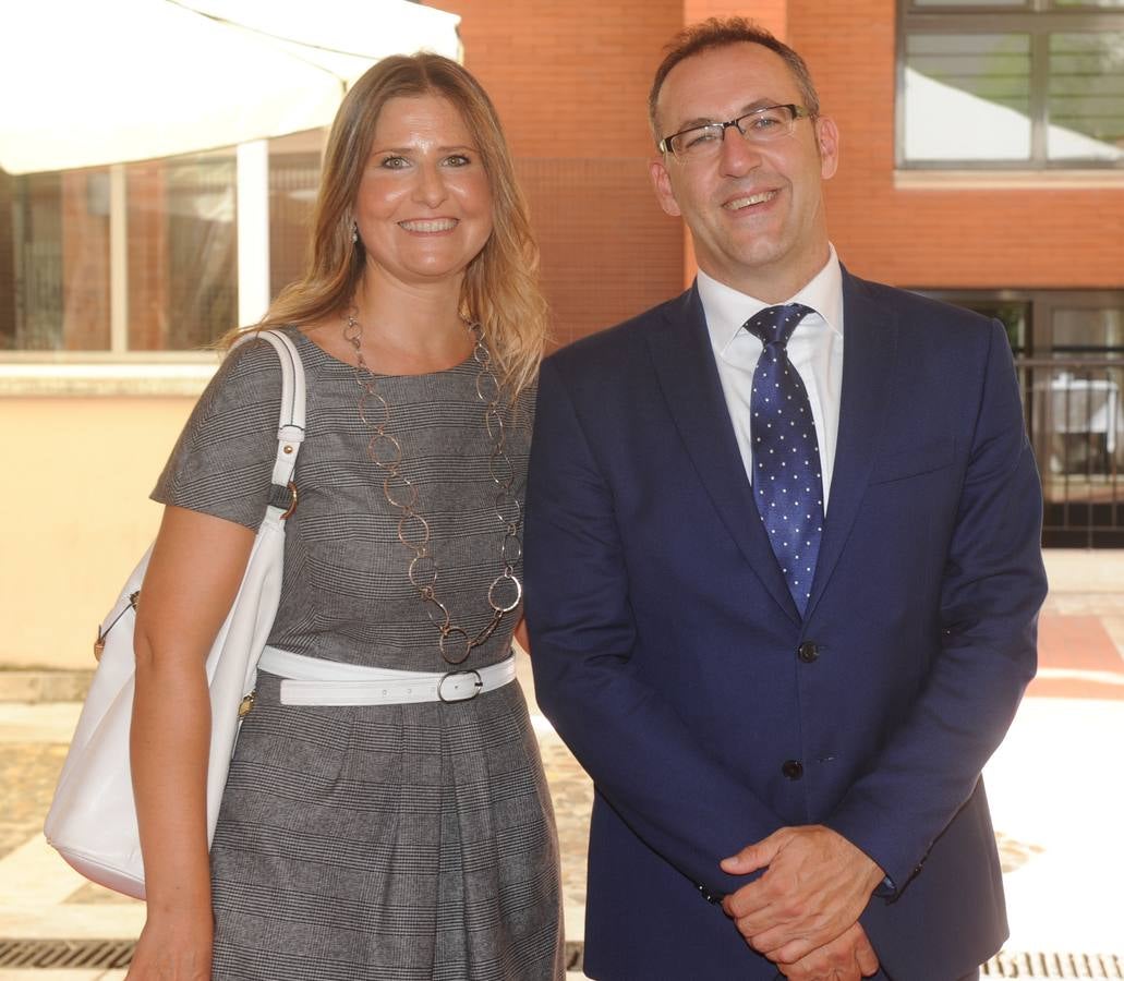 Los directivos de EspañaDuero Miriam Medina y Ángel María Vicente.
