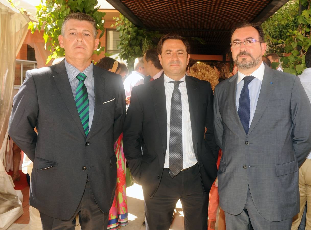 Alfredo Hontañón, Fernando Herrera y Javier Merino, de Banco Sabadell.