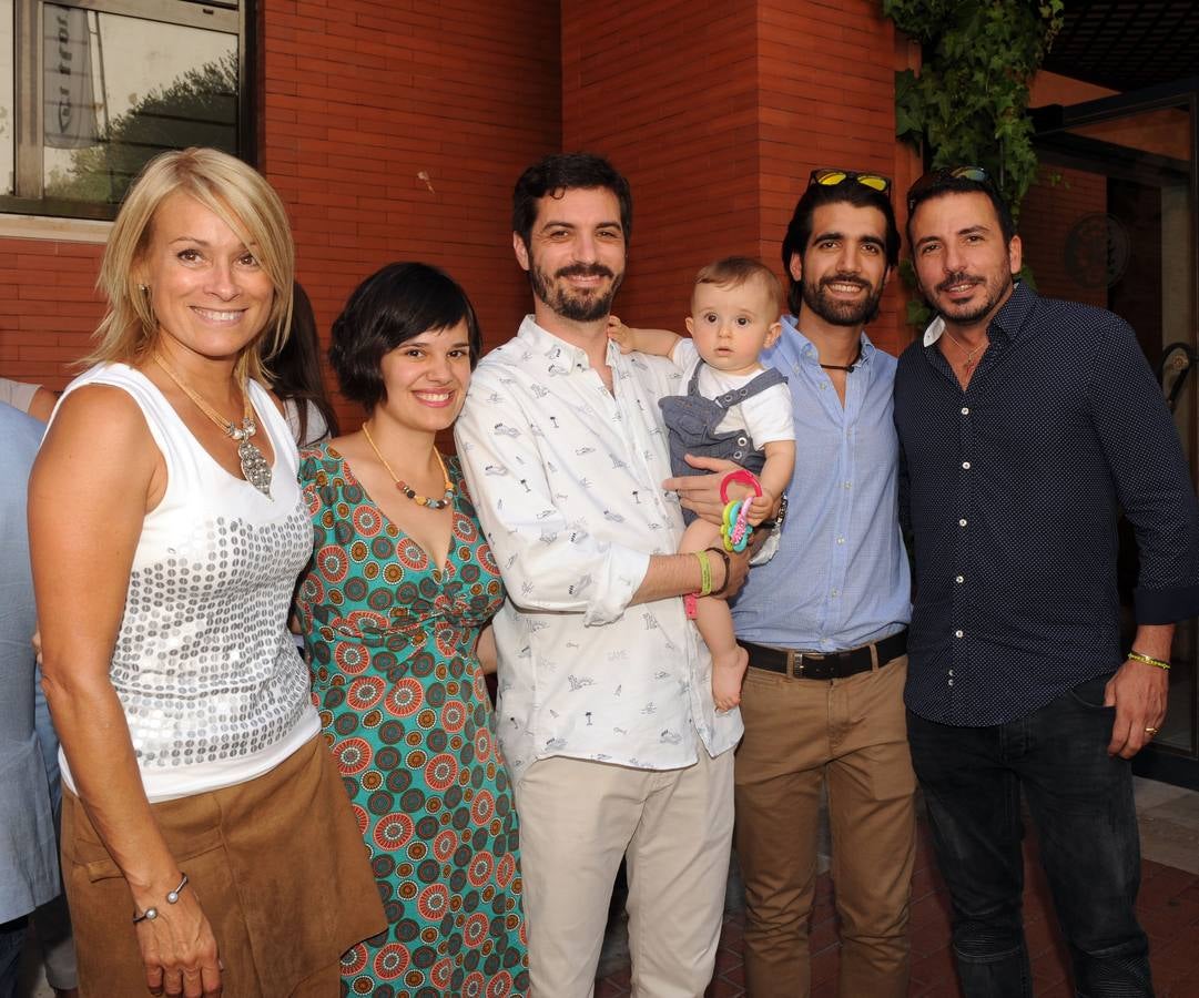 Equipo de la Fundación Jorge Guillén. Pilar Alonso, Águeda Sastre, Carlos Martín (con Nicolás), Diego Molina y Luis Enrique Valdés.