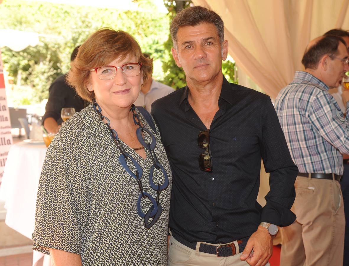 Luisa Lobete (Asociación Española con el Cáncer) y Enrique Ortega (Parque Sport).