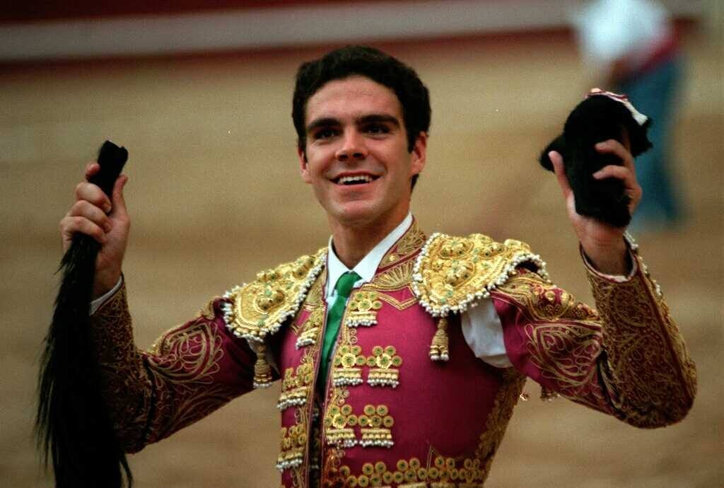 30.07.98 El diestro José Tomás, que cortó tres orejas y rabo en sus respectivas faenas en la primera corrida de la feria de las fiestas de Leganés.