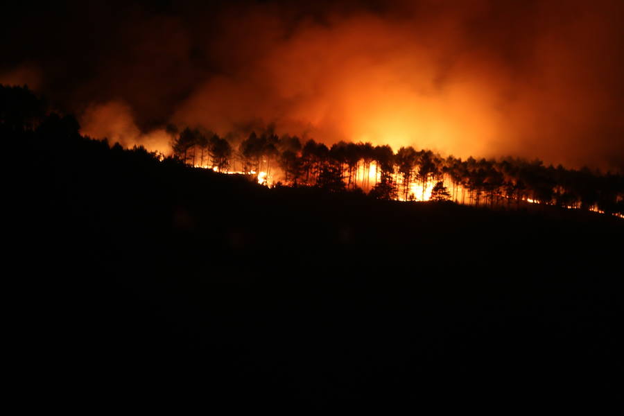 Incendio en Fabero (León)