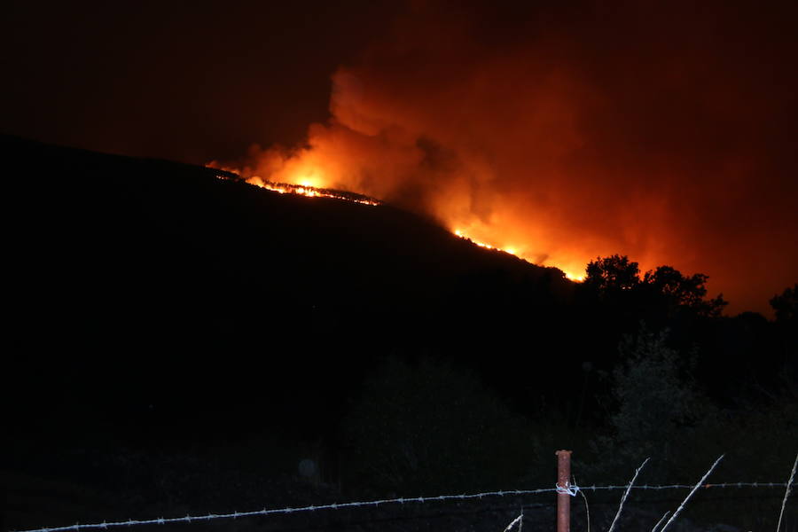 Incendio en Fabero (León)