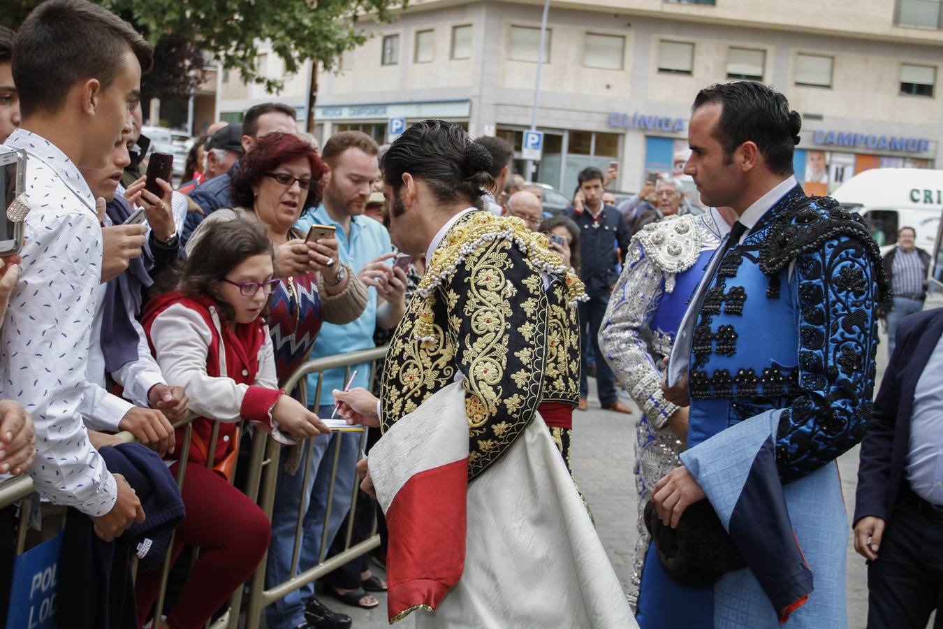 Morante de la Puebla, El Juli y Juan del Álamo, en la cuarta corrida de toros de la Feria de Salamanca