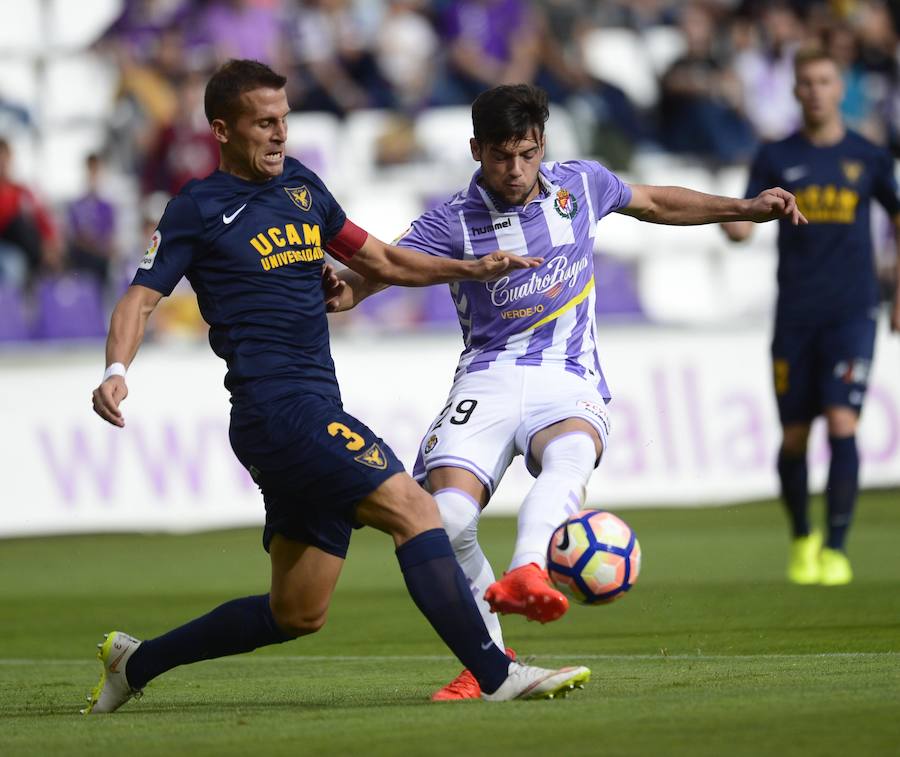 Partido del Real Valladolid contra el UCAM Murcia