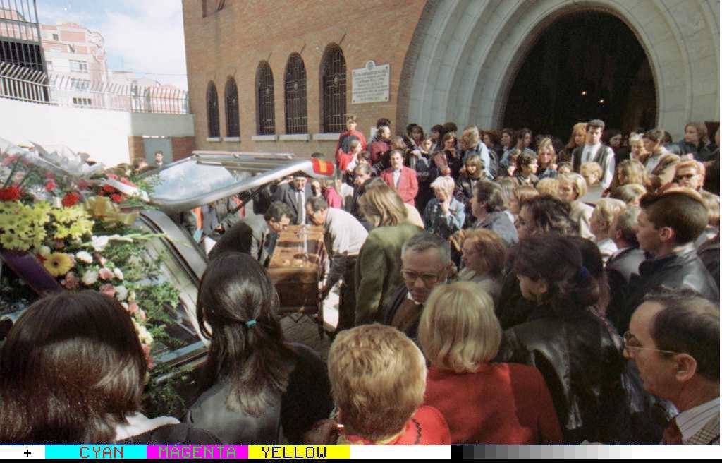 Iglesia del Carmen donde se celebró el funeral por Lucía Escudero.