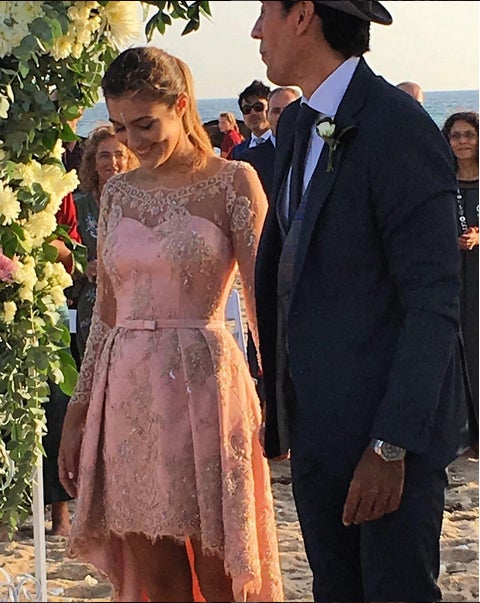 La romántica boda en la playa de Paz Padilla