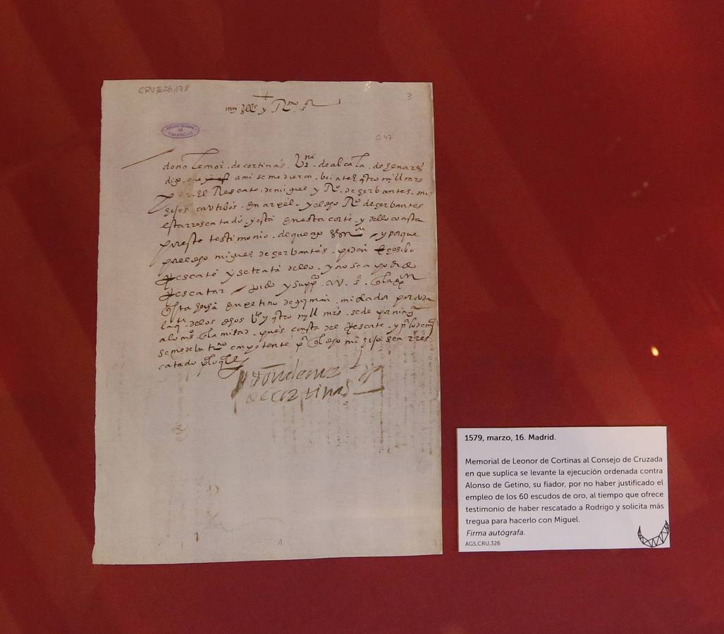 El Archivo General de Simancas conmemora la figura de Miguel de Cervantes