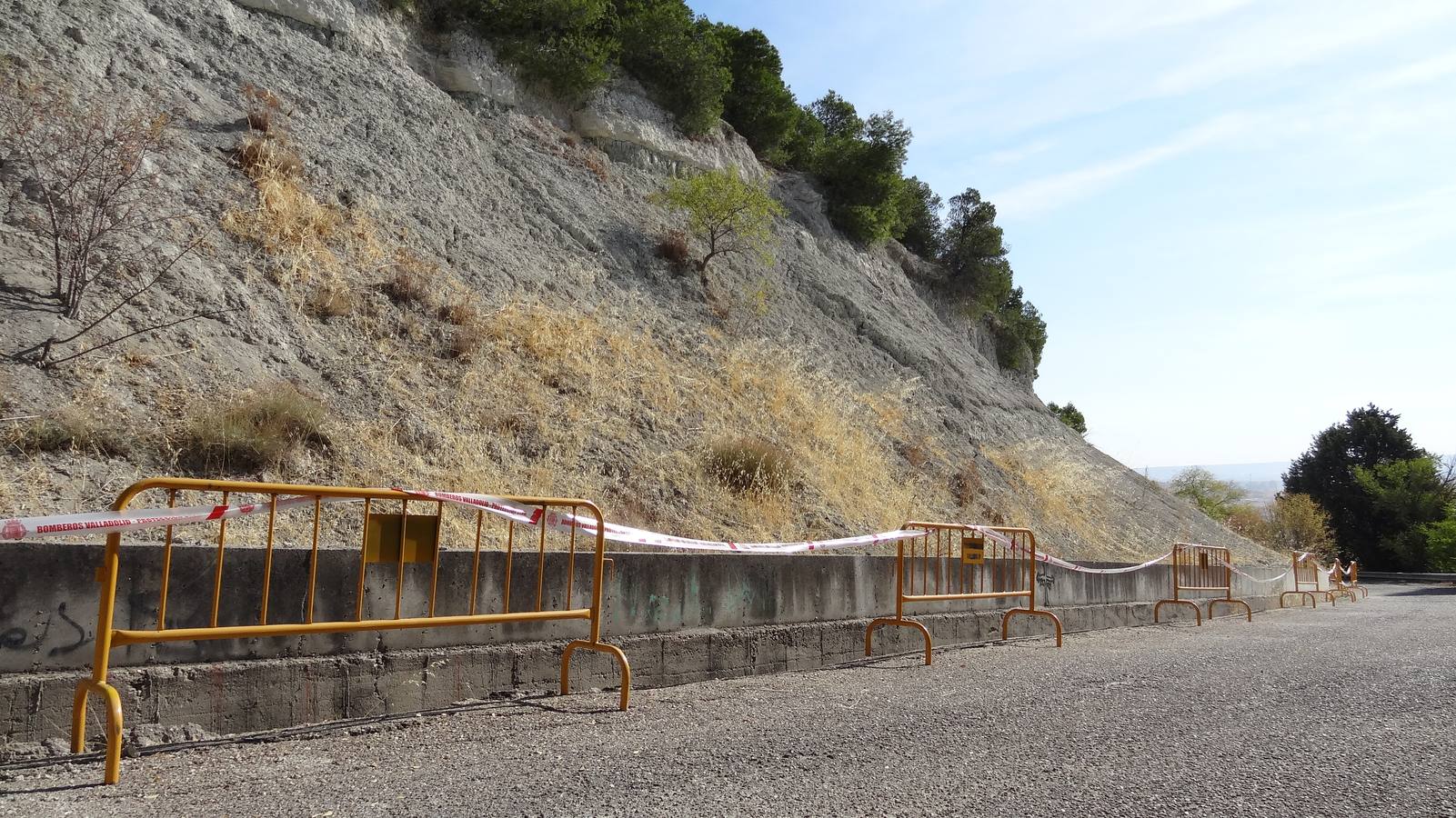 Mal estado de la carretera del cerro de San Cristóbal