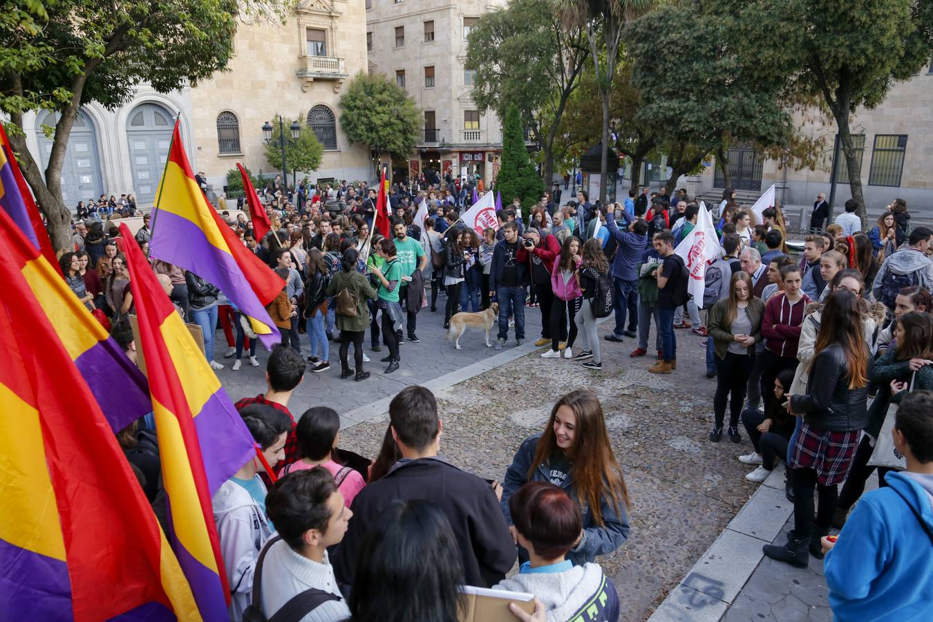 Estudiantes salmantinos secundan la huelga conta la Lomce y las reválidas