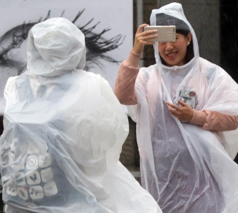 Lluvia intensa en Segovia